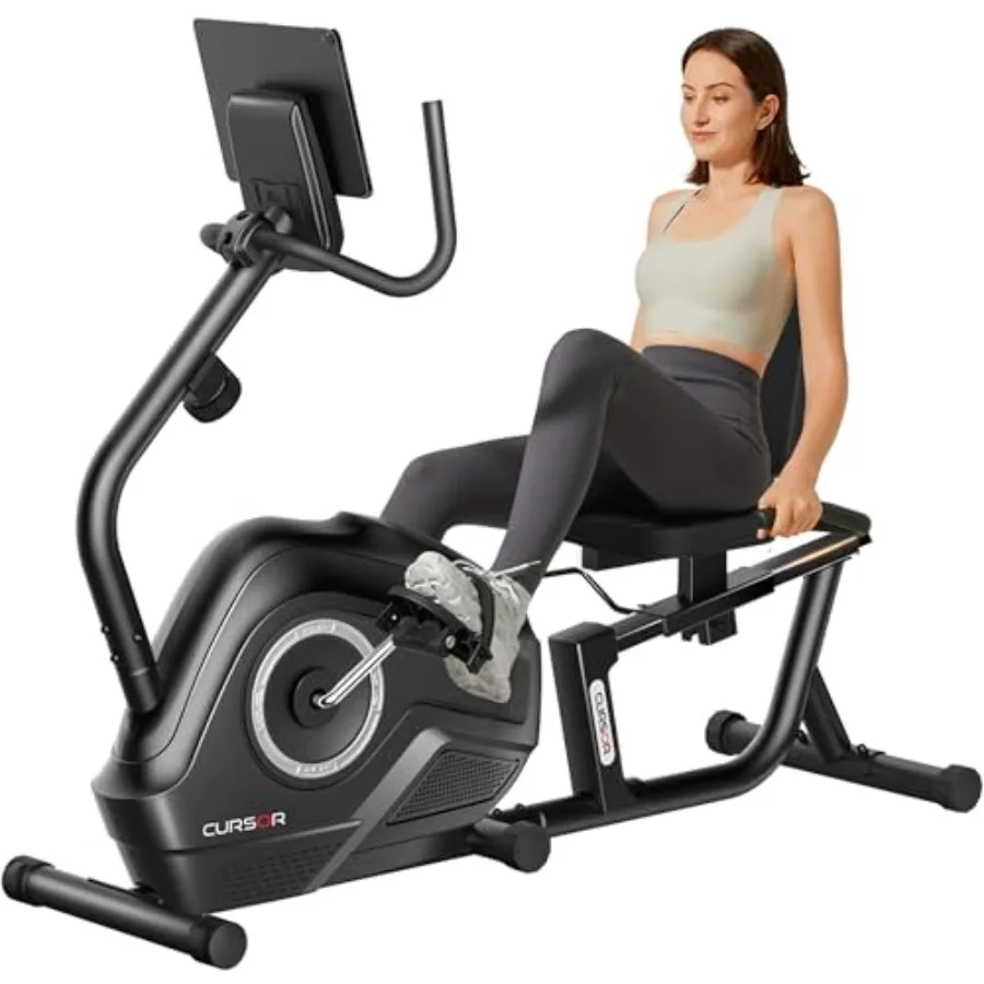 Bicicleta estática reclinada para gimnasio en casa: asiento ajustable y resistencia magnética de 16 niveles para un entrenamiento cardiovascular cómodo i