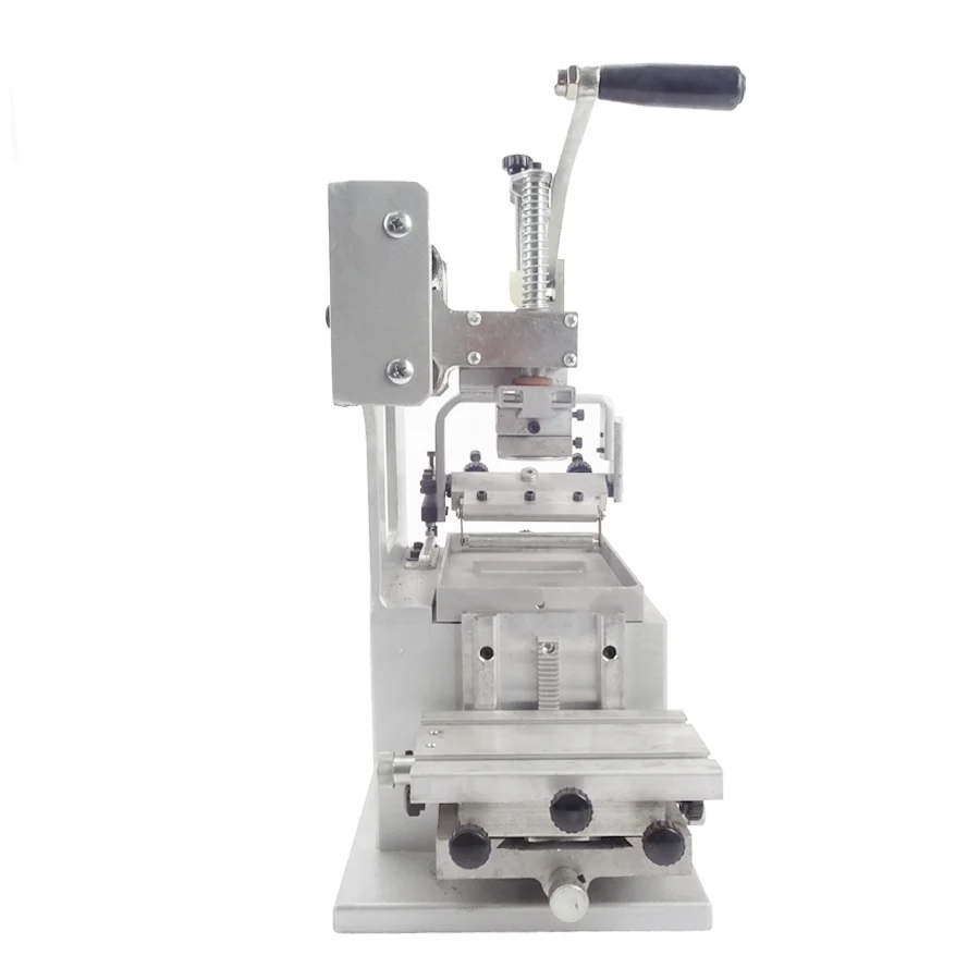 Macchina da stampa a tamponi manuale Attrezzatura per stampante per logo aziendale Stampante a olio monocolore Design della stampante Die Board Pad Head B0343
