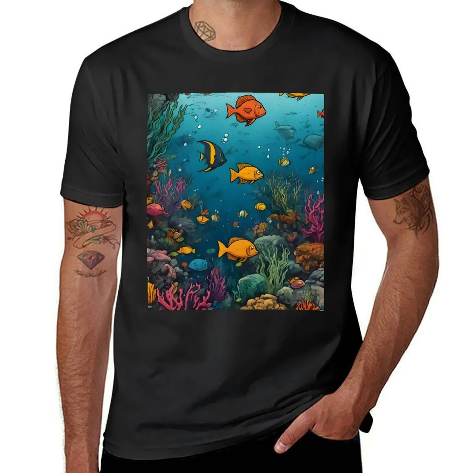 Subaquatic Comic Odyssey Tee T-Shirt summer clothes plain Men's t-shirt