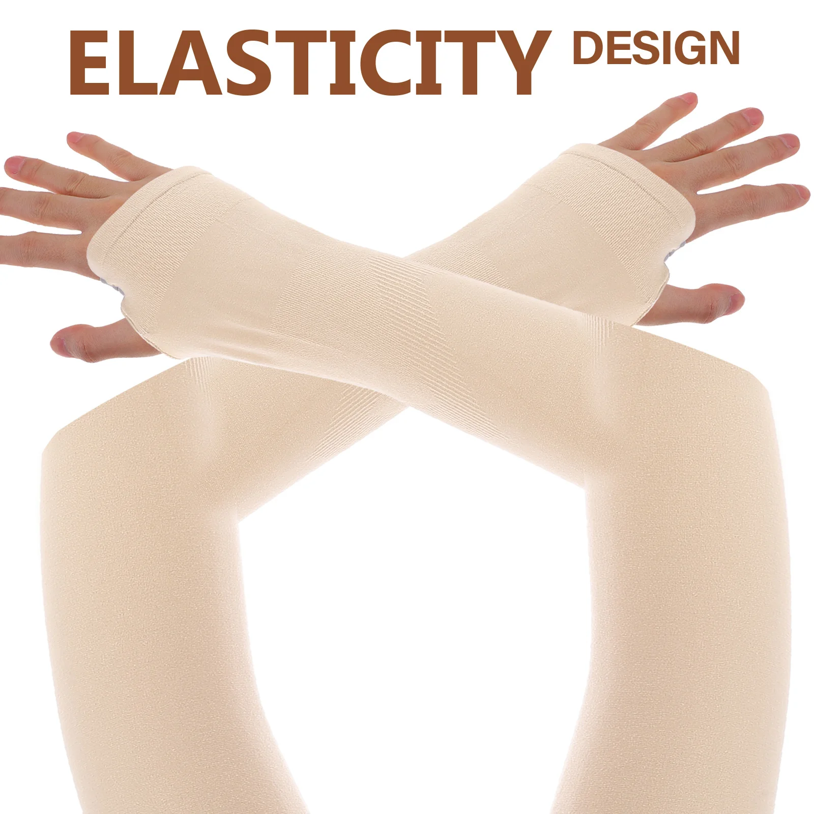 

4Pairs Uv Protection Arm Sleeves Sunscreen Cooling Cuff for Summer Sports Riding Climbing Sweatproof Lightweight Stretchable