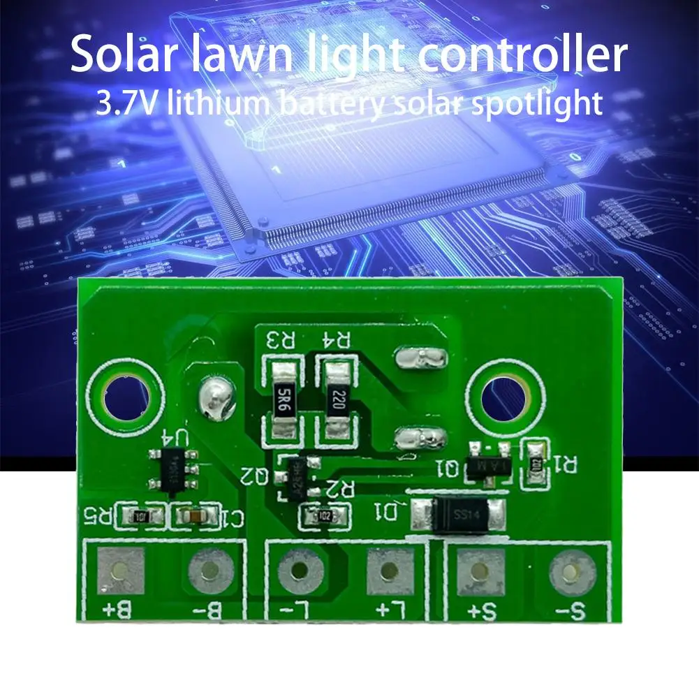 

Solar Lawn Lamp Controller 3.7V Lithium Battery Spotlight Circuit Board w/Switch