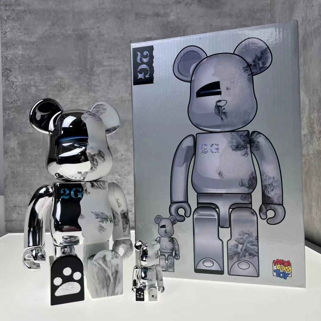 Bearbrick 400% i 100% Kongshanji Sora 2G Bearbrick Kolekcjonerska figurka prezentowa zawiera holograficzną naklejkę zapobiegającą podrabianiu