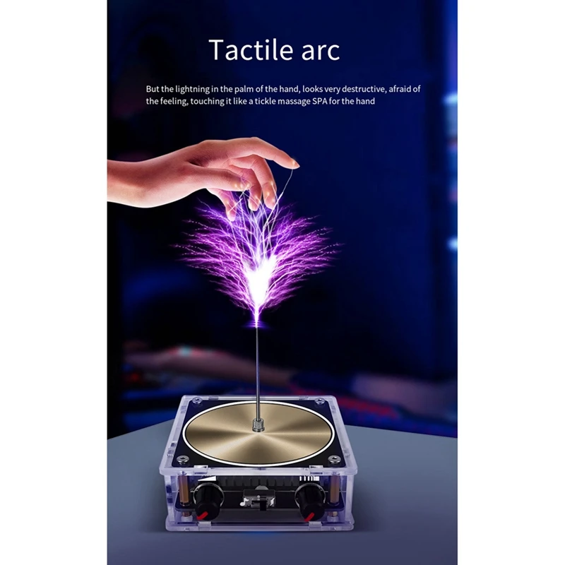 Music Coil Speaker Bluetooth-Compatible Electric Arc Generator Touchable Spark Science Teaching Experiment Accessories