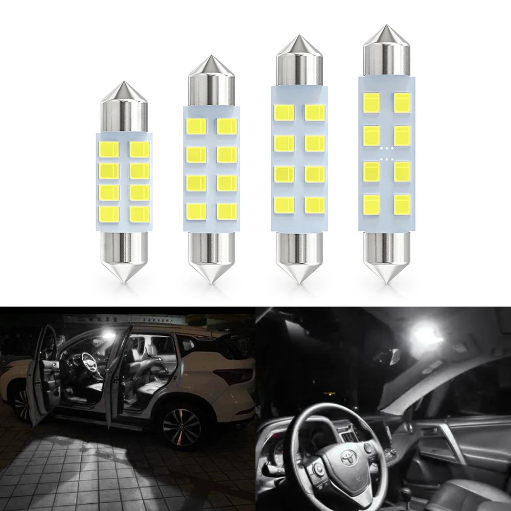 1×C5W C10W Car Festoon 31/36/39/41MM License Plate Lamp Led Interior Reading Light LED Trunk Light 12V Wholesale car accessories