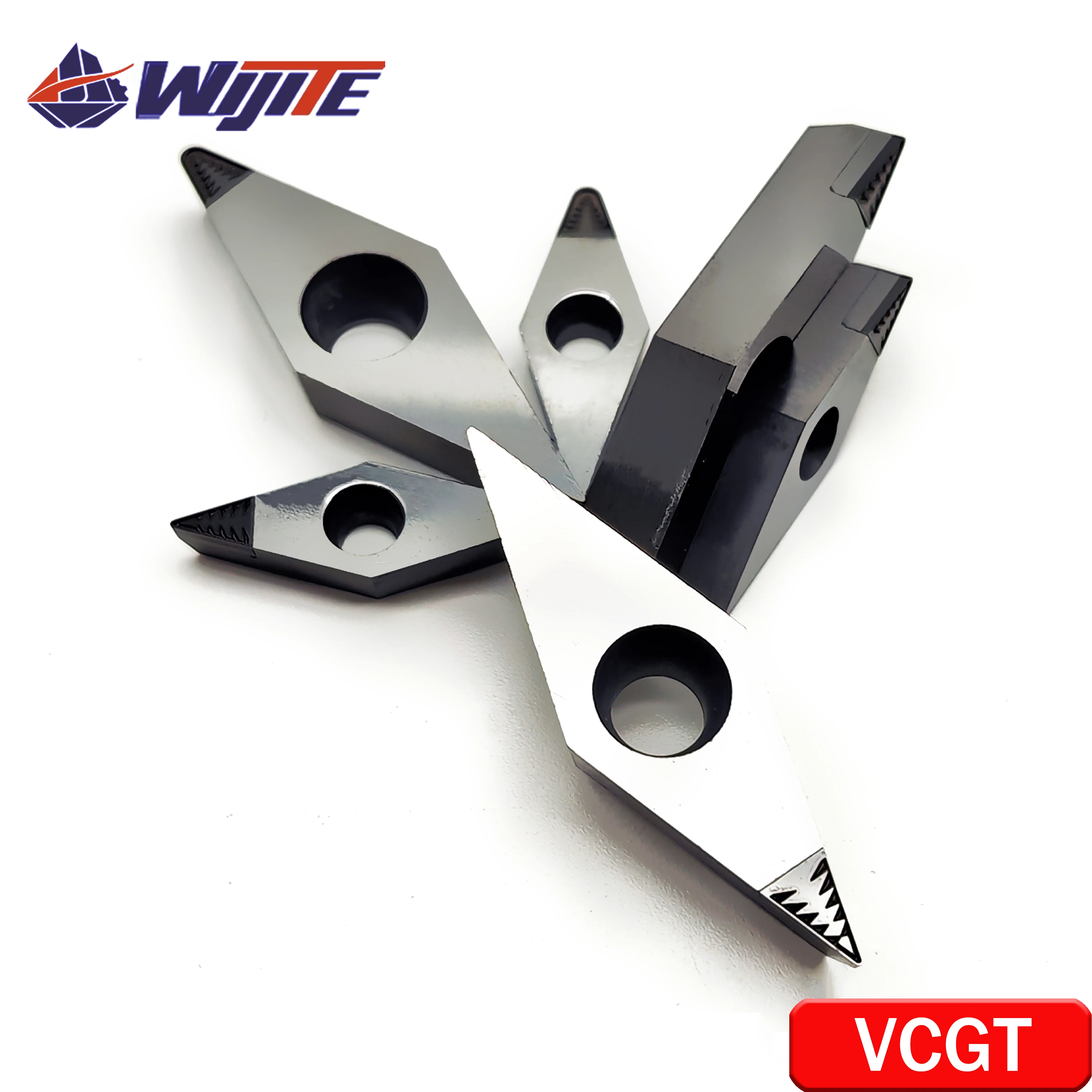 PCD chip breaking tool VCGT1103 VCGT1604 DX is used for non-ferrous metals such as aluminum and copper with high finish VCGT