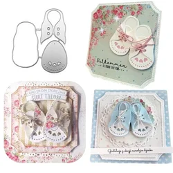 Buty dziecięce Metalowe matryce do wycinania Baby Shower Dekoracja DIY Wykrojniki Scrapbooking Album Paper Craft Nóż Forma Ostrze Dziurkacz Szablony