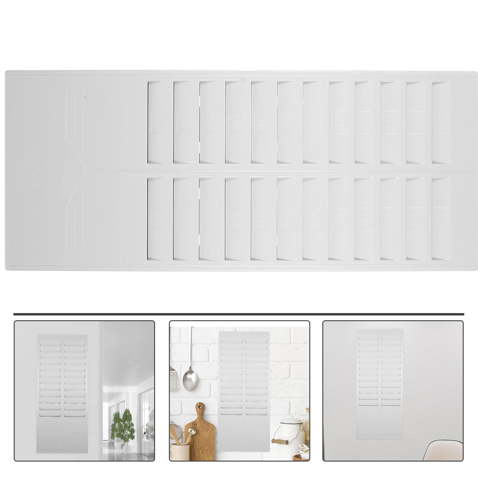 Wall Mounted Attendance Cards Shelf Retractable Time Cardholder Office Document Rack Time Cardholder Cards Holder