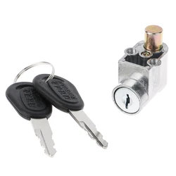 1 Set Battery Safety Pack Box Lock Ignition Lock + 2 key For Motorcycle Electric Bike Scooter E-bike Metal Motorcycle Parts