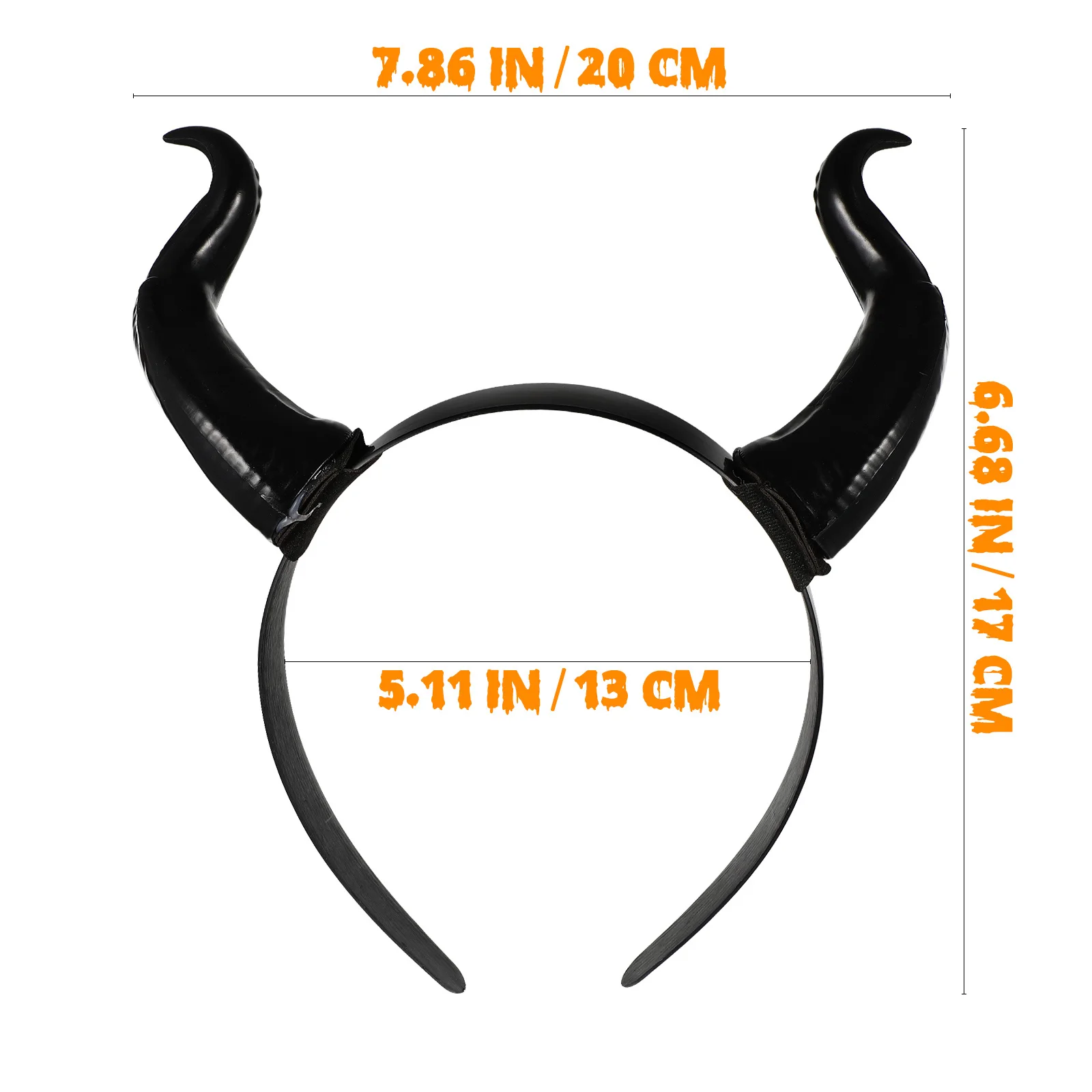 Coiffure gothique en corne de diable pour femmes, couvre-chef de sorcière pour fête d'halloween, accessoire de Cosplay noir, bandeau pour cheveux en corne de bœuf, cadeau de noël