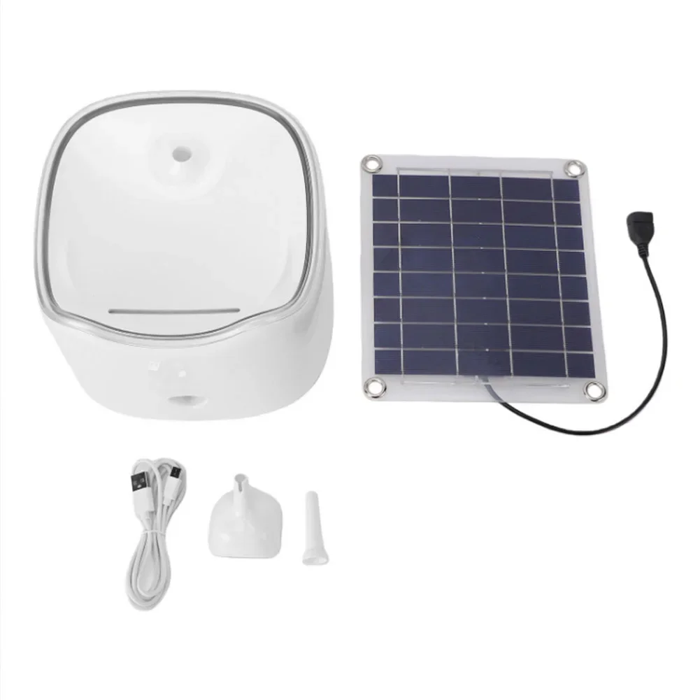Automatic Solar Pet Drinking Machine with Intelligent Drain Refill Scheduling Suitable for Cats Dogs and Outdoor Poultry