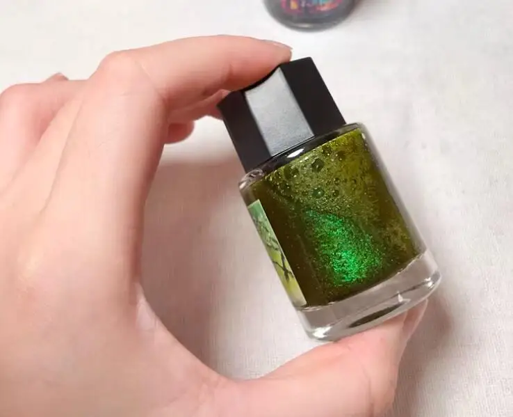 ◆ DREAMINK · Moon Picking Pear Blossoms ◆ Moon Like Radiance Flower Like Snow Chromatographic Gradient Gold Powder Ink Color Ink