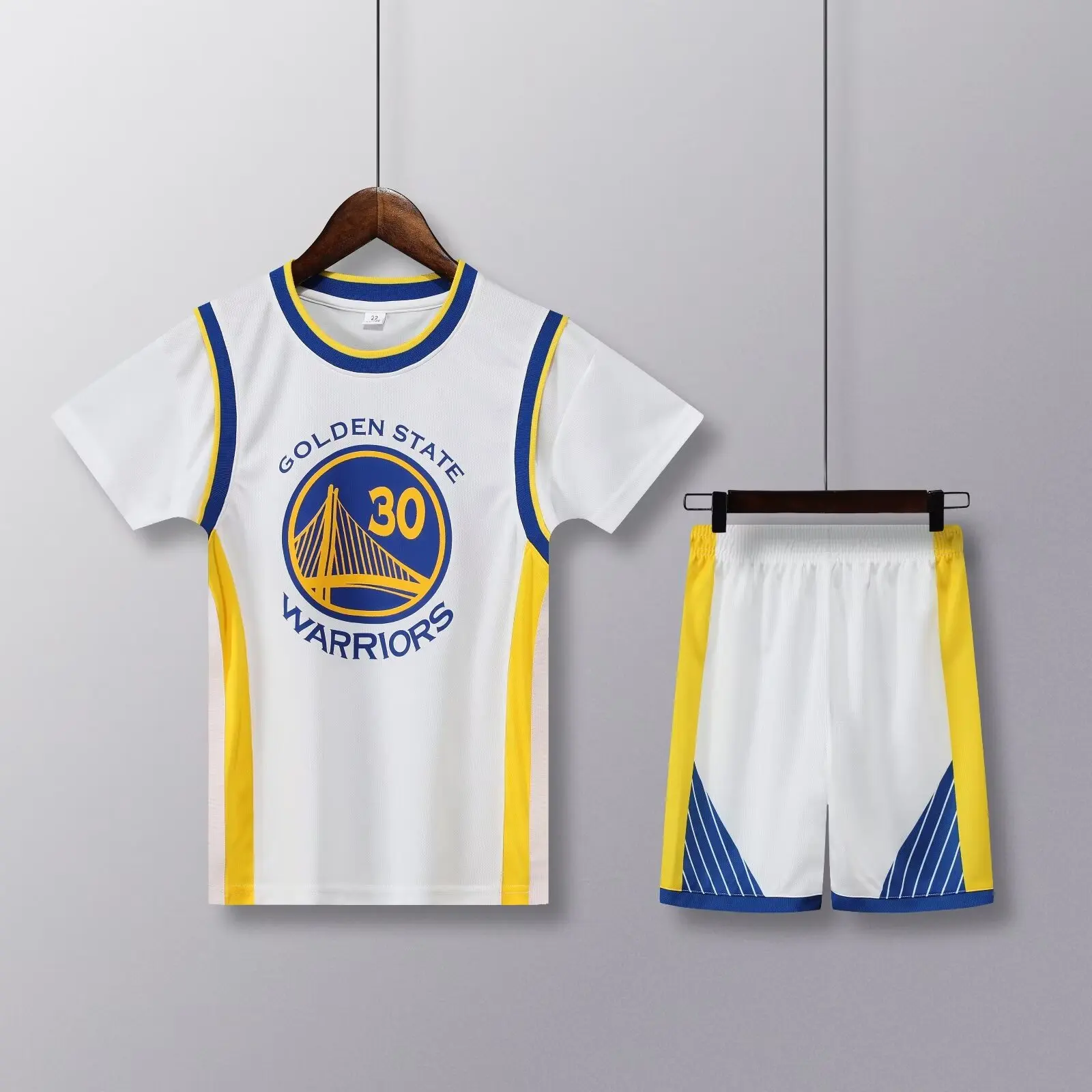 New 24/25 basketball uniform set primary school student jersey boys and girls sports training clothing children\'s fake two-piece