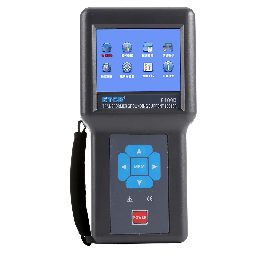 ETCR8100B Non-Contact  Transformer Core Earth Resistance Current Tester For Ac Leakage Current