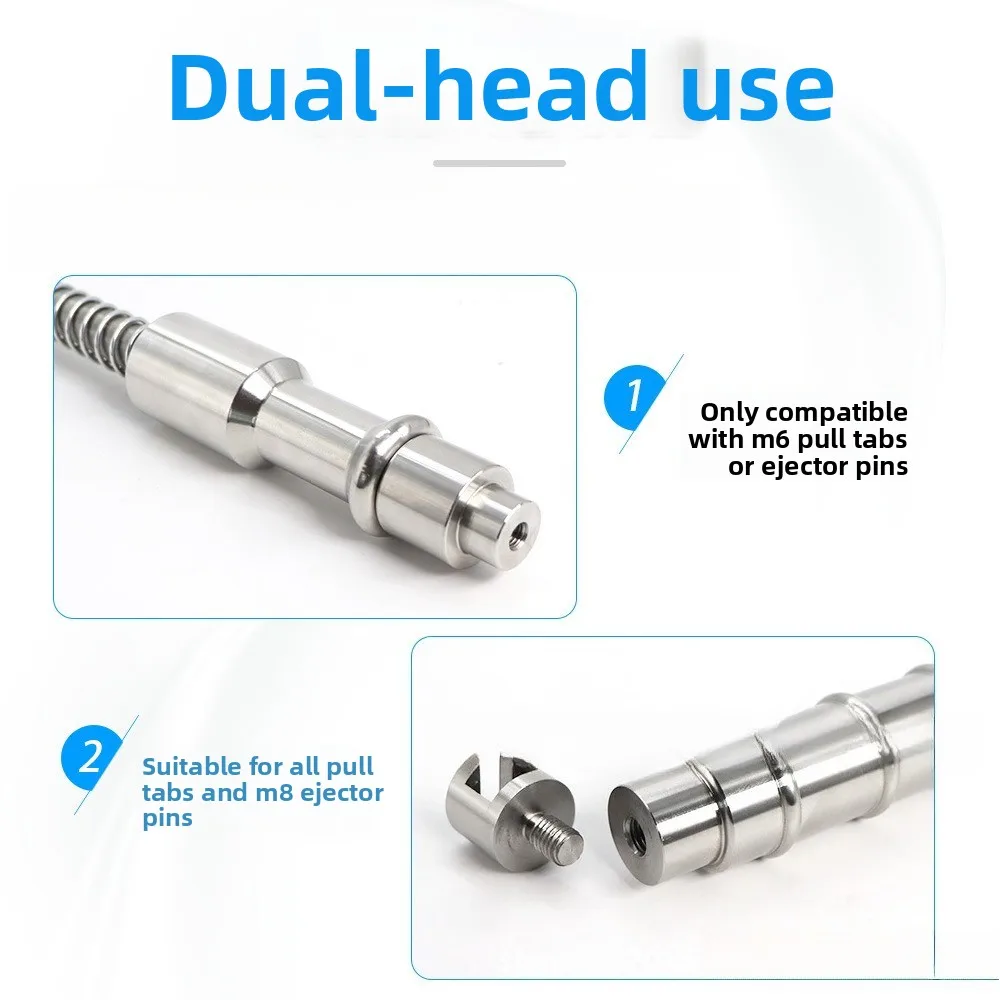 Spring‑type Car Dent Repair Tool, Paintless Hail Pit Removal Light Hammer Dent Puller Kit, Auto Body Sheet Metal Depression