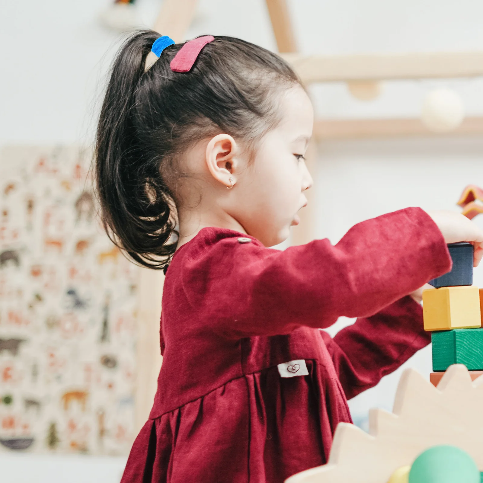 

100Pcs Hair Rope for High Elastic Stretchy Ponytail Holder No Metal Damage Suitable for Sports DIY Styles Rubber