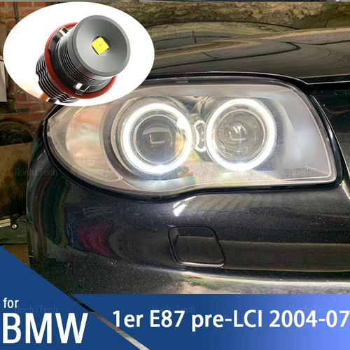 Bombillas de luces LED de ojo de Ángel 60W 3000LM para BMW 1 serie E87 116i 116d 118i 118d 120i 120d 130i pre-LCI 04-07