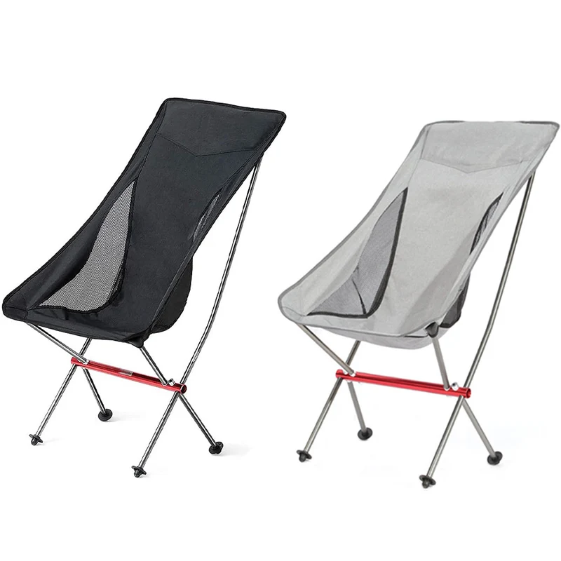 

Портативные ультралегкие складные стулья из алюминиевого сплава для улицы, кемпинга, пляжа, барбекю, лунные стулья, самостоятельный стул для отдыха, рыбалки