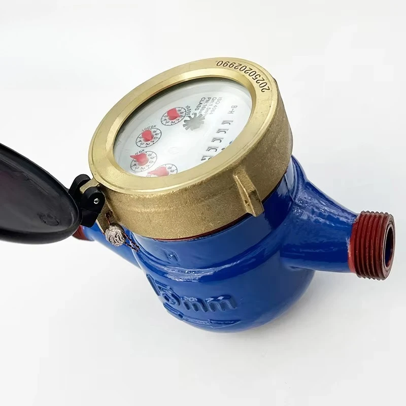 Multi-Jet Cast Iron IP68 4064 R80 Cold Water Meter 2.5m/h Flow Rate