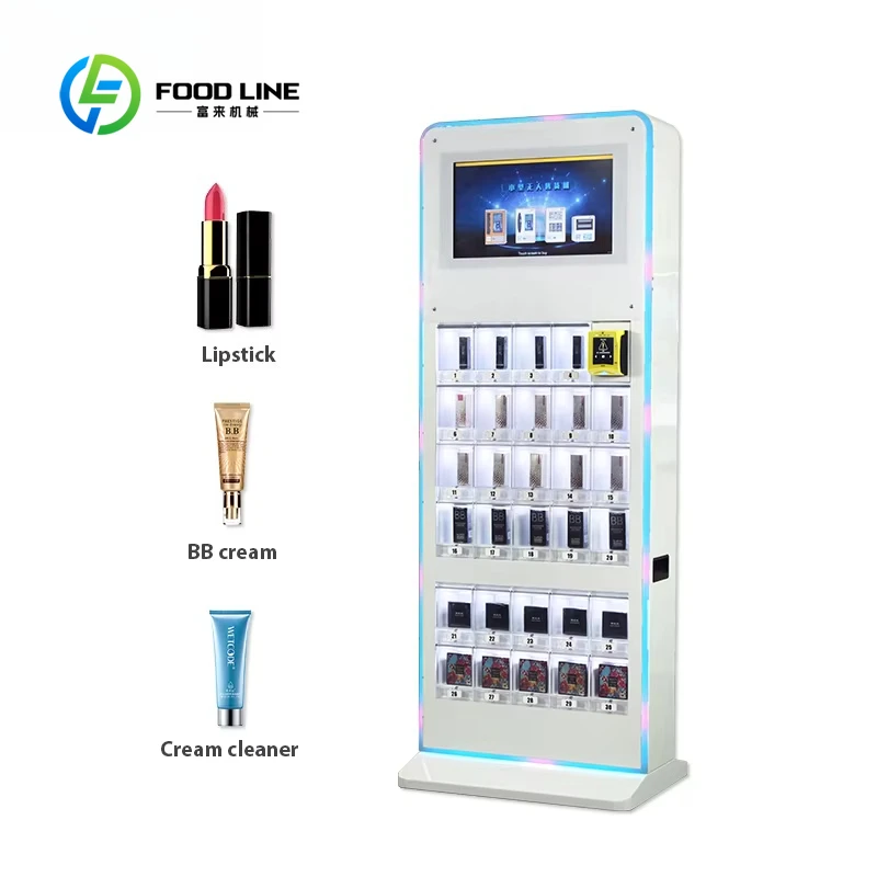 Hot Sale Beauty Customized Eyelashes Vending Cosmetics Display Machine with Bracket