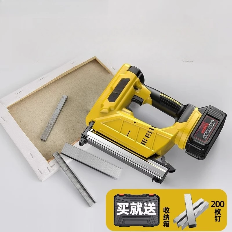

Lithium battery 1022J electric code nail gun u type 422j nail gun woodworking nail shooter 1013 soft package pneumatic