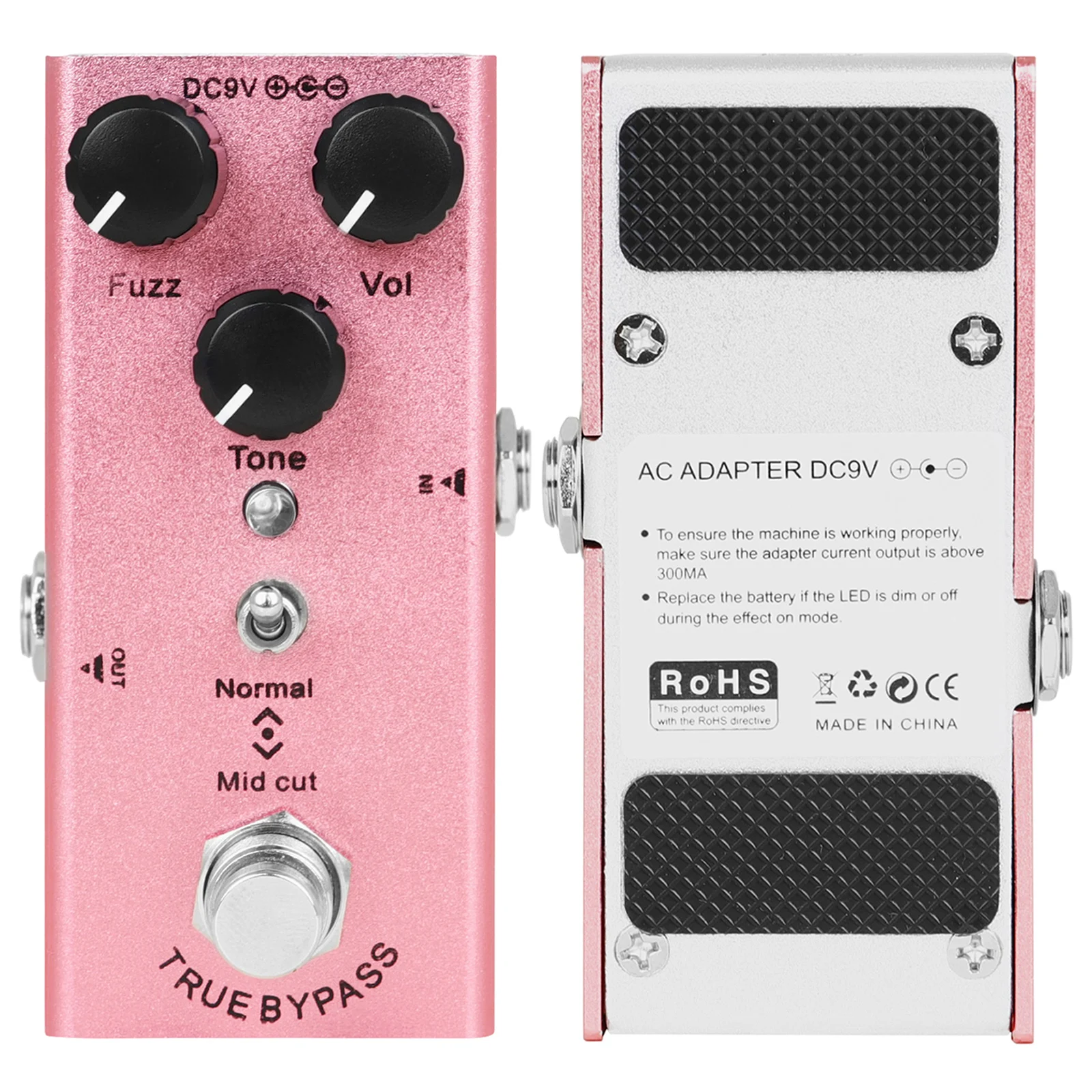 

IRIN Electric Guitar Effect Pedal FUZZ Pedal EF-12 Mini Single Fuzz Effect True Bypass Zinc Alloy Shell Guitar Accessories Parts
