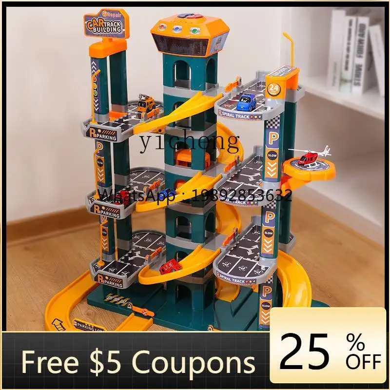 

ZZ Toy Car Collection Track Parking Lot Suit All Kinds of Cars Children's Car Gift