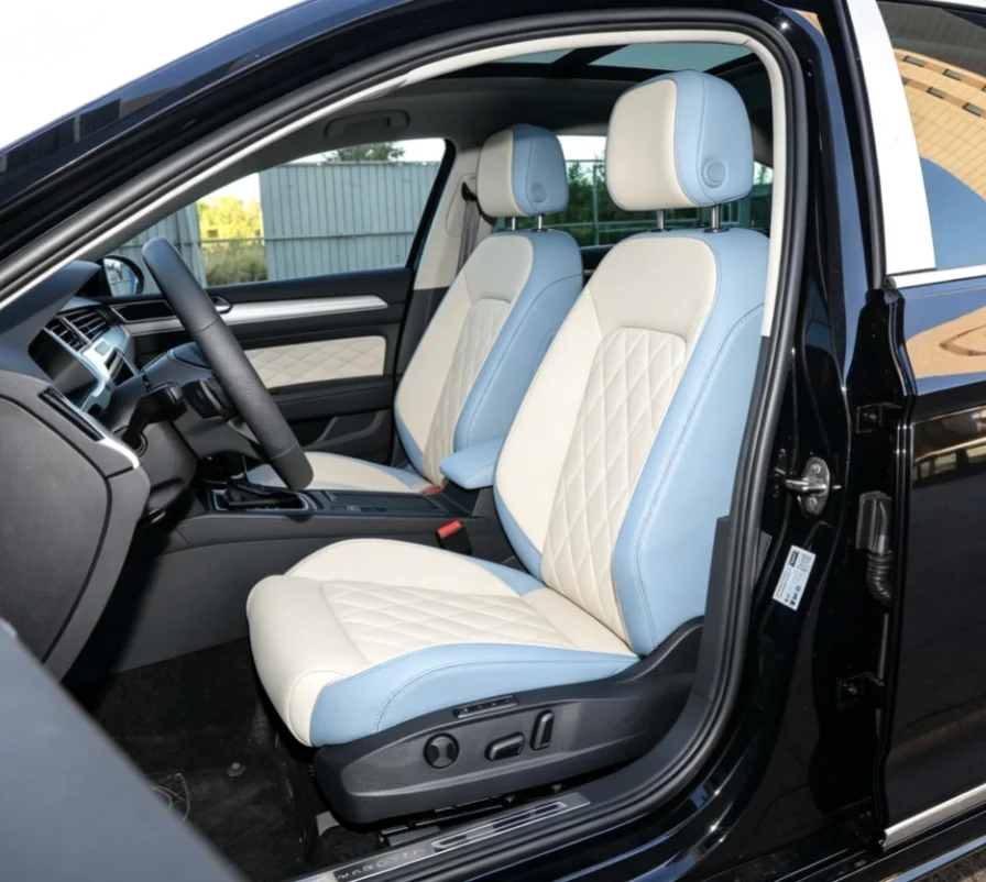 Für Passat B8 2014~2018 Maßgefertigte Autositzbezüge Luxuriöses Nappaleder 100% Passgenau Innenraumzubehör 360 ° Vollständige Abdeckung – Detail 6