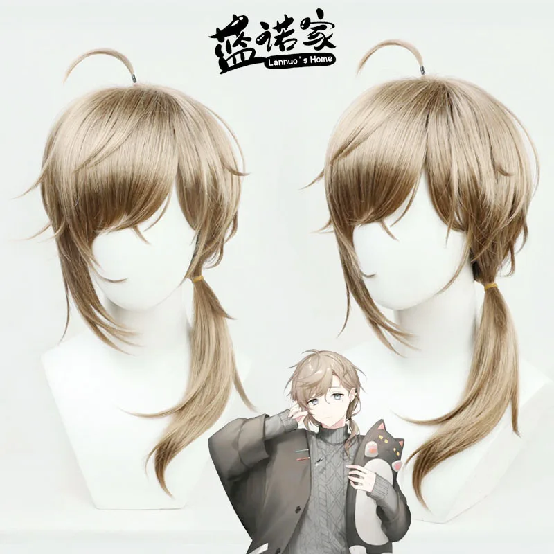 NIJISANJI Virtual YouTube Vtuber Kanae  Cosplay Wig Halloween Carnival Party Props Synthetic Hair Heat Resistant Fiber + Wig Cap