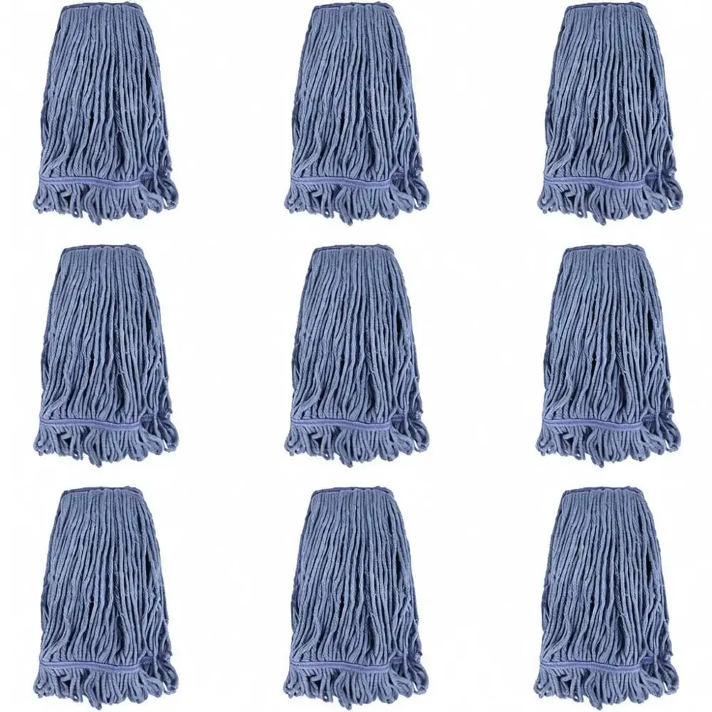 

Сменные насадки для промышленных швабр повышенной прочности: 9 штук, для влажной уборки полов