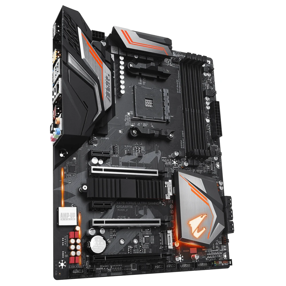 GIGABYTE Motherboard X470 AORUS ULTRA GAMING With AM4 Socket for AMD Ryzen 3000 4000G 5000 Series Processors Support 4 DDR4 Slot