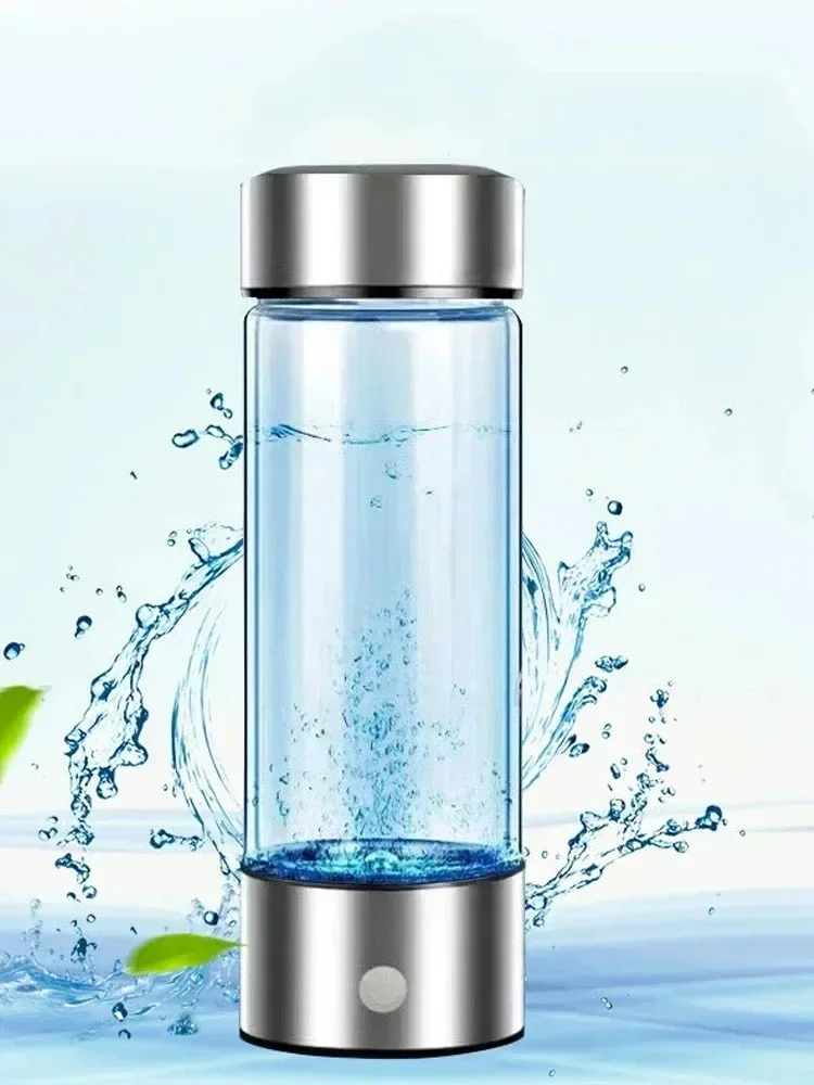 Reichhaltiger Wasserstoff-Wasserbecher, tragbarer Wasserstoff-Wasser-H2-Generator, alkalischer Maker, Ionisator-Flasche, super antioxidativer Titanfilter