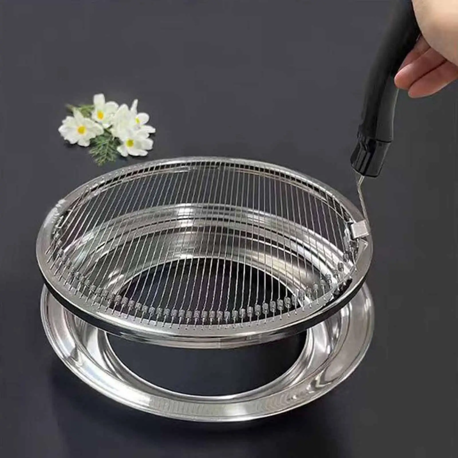 Barbecue Grill Net Rustproof BBQ Grilling Mat for Picnic Camping Restaurant