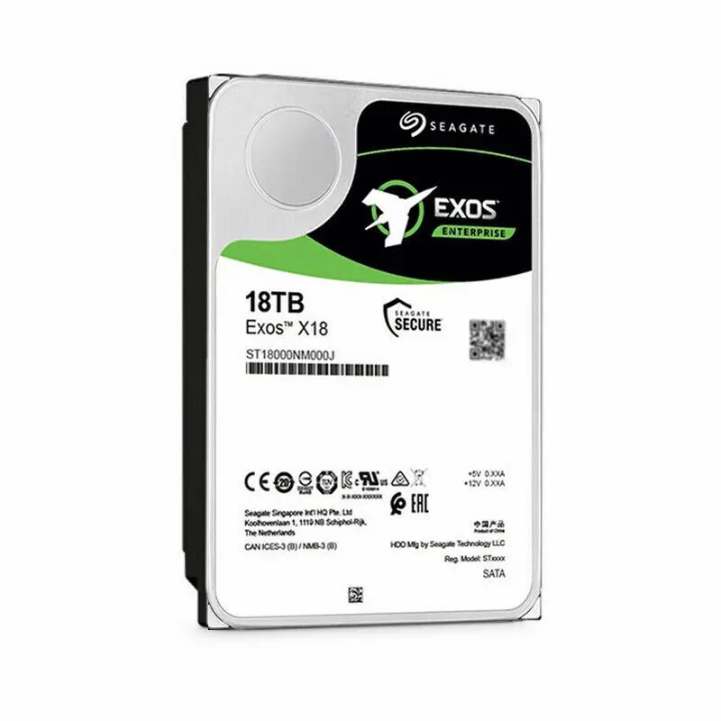 FOR Seagate 18TB HDD Exos X18 ST18000NM000J 7200 RPM SATA 6Gb/s 256MB Cache 3.5-Inch 18T Enterprise Server PC Hard Disk Drive