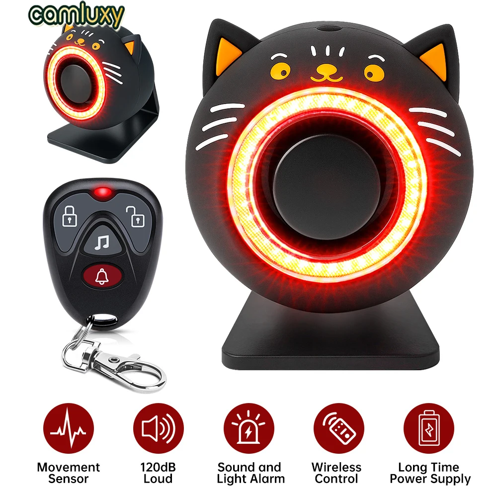 

Camluxy 120 дБ Автомобильная сигнализация Автомобильная система защиты Устройство Беспроводная 3-уровневая чувствительность Автомобильная сигнализация Автомобильные аксессуары