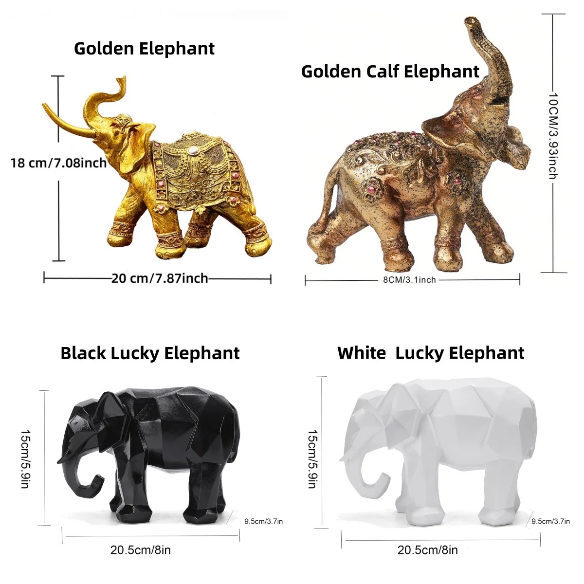 Elephant Resin Sculpture 2