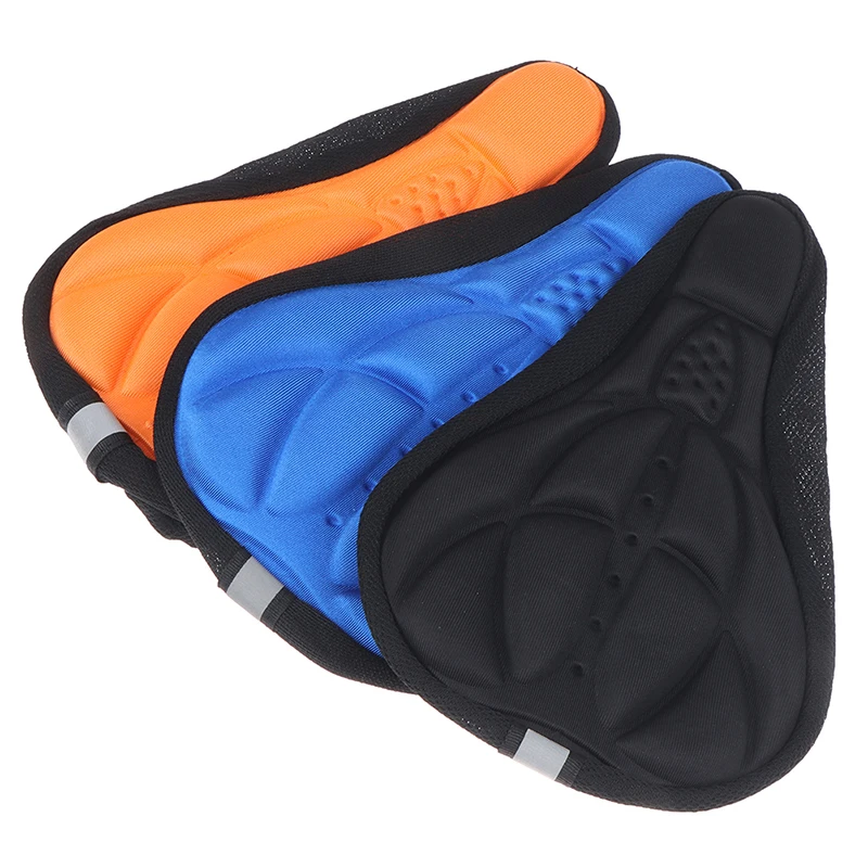 Soft 3D Padded Cycling Bicycle MTB Bike saddle Seat Cover Cushion Sponge Foam Comfortable saddles Mat Cushion Bicycle Accessory