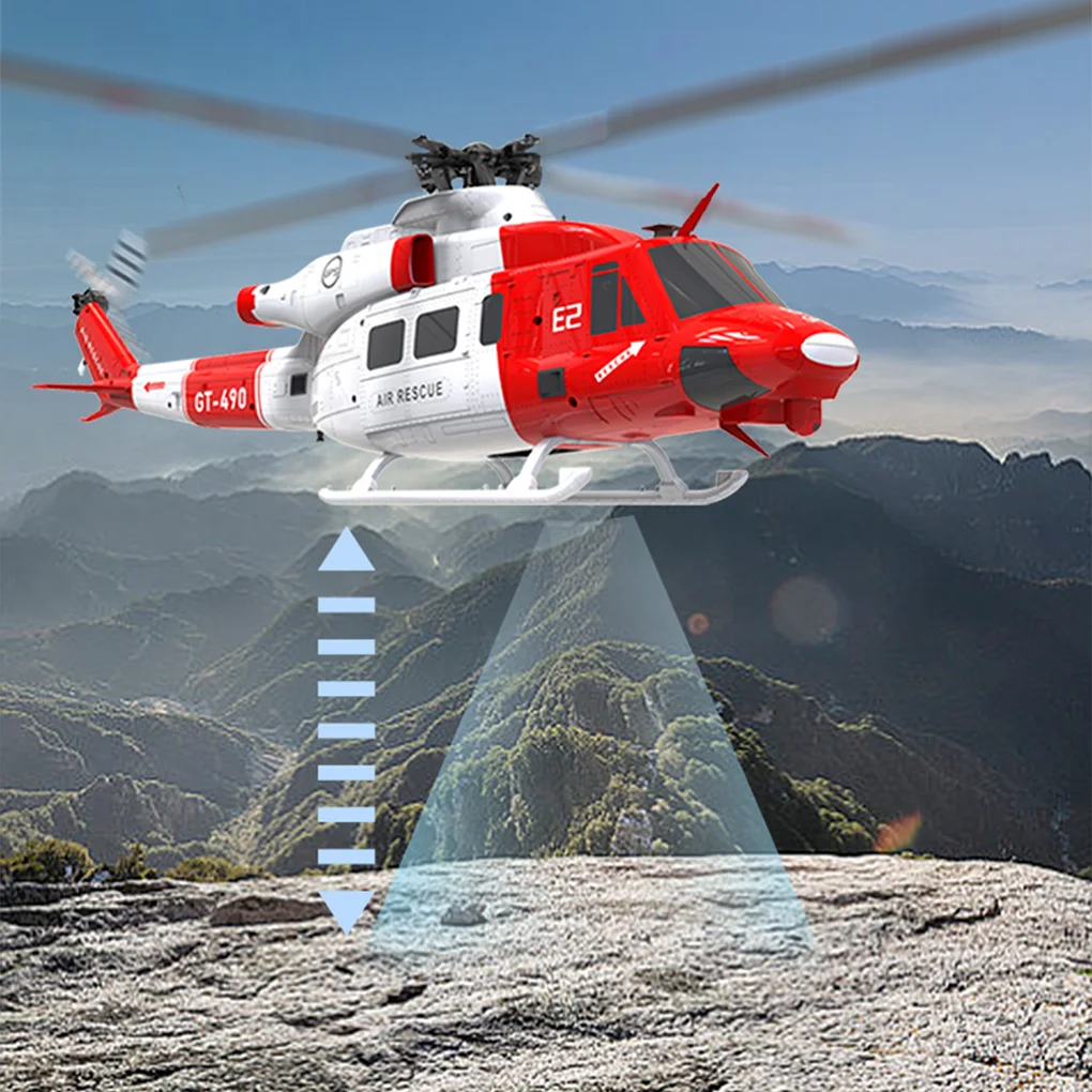 1/35 Goosky E2 GPS Intelligente RC Helicopter UH-1Y Vluchtmodel Speelgoed PNP met GPS Vluchtcontrolesysteem zoals echte drone-vliegtuigen