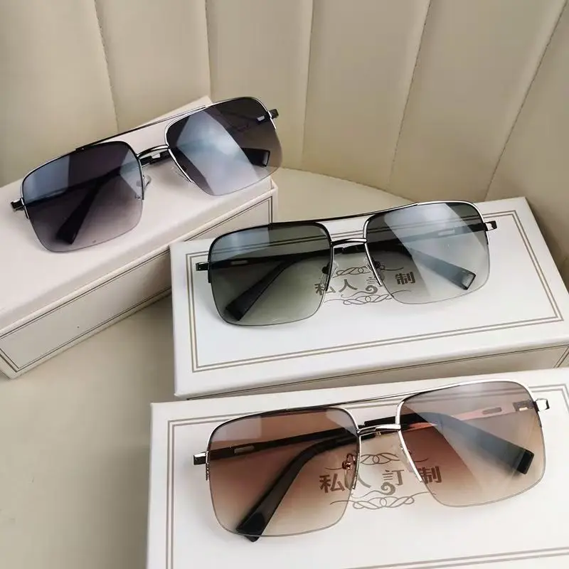

Vintage Rock Punk Man Sunglasses New Classic Sun Glasses Women Wide Bridge Metal Frame Black Lens Driving Eyewear UV400 Glasses