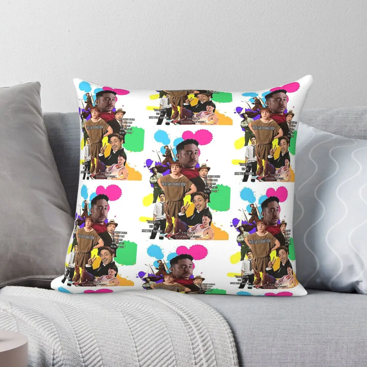 Ryan Sampson Actor Pillowcase Polyester Linen Velvet Printed Zip Decor Throw Pillow Case Home Cushion Cover 45x45
