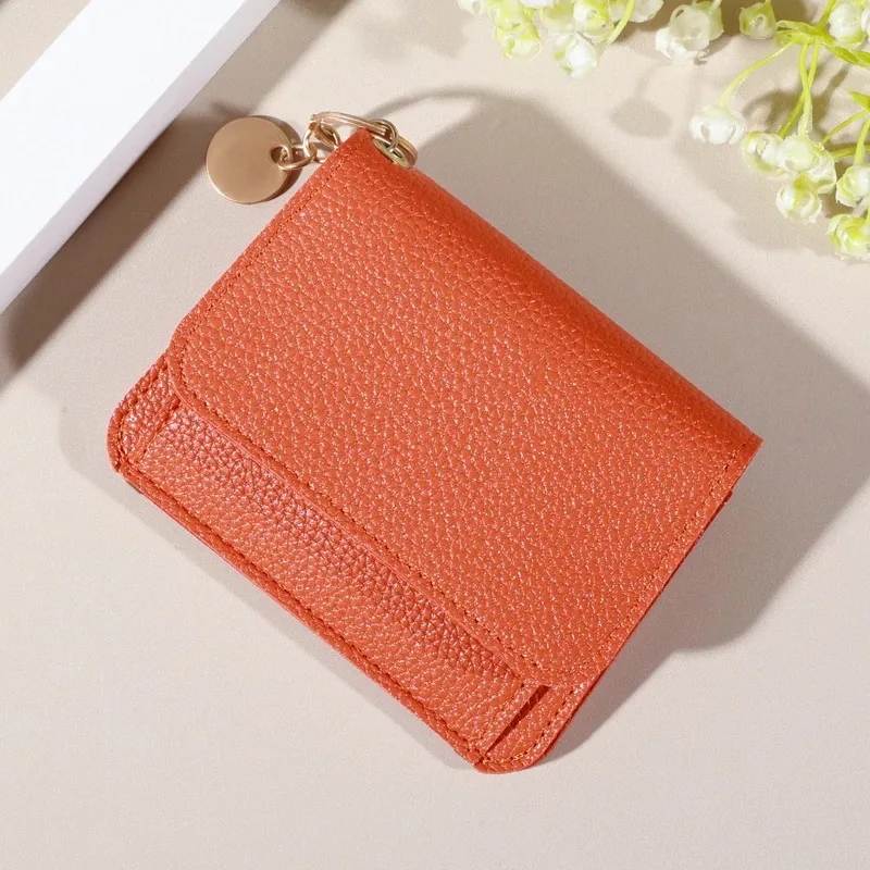 Cartera minimalista: tarjetero multitarjeta impermeable, liviano y con cierre a presión
