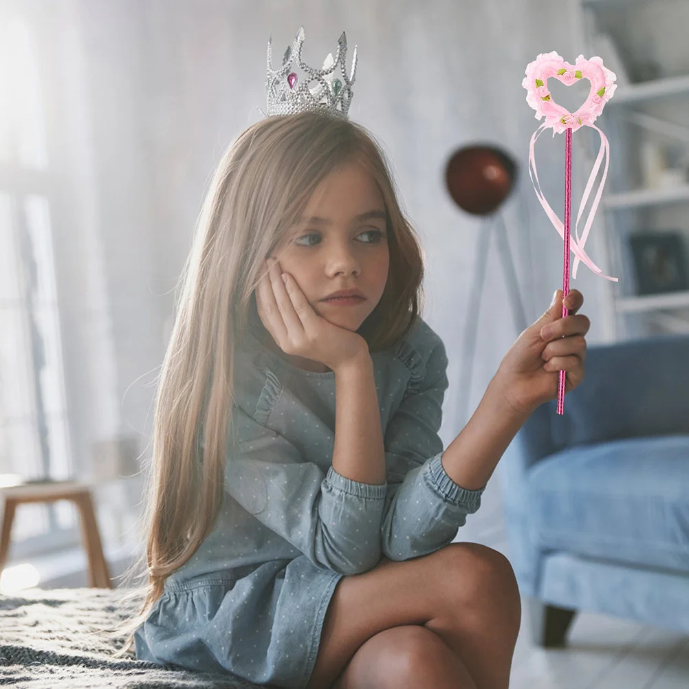 

6pcs Wand For Shiny Fairy Sticks Decorative Angel Wands Portable Rhinestone Fairy Rod Party Cosplay Stage Performance