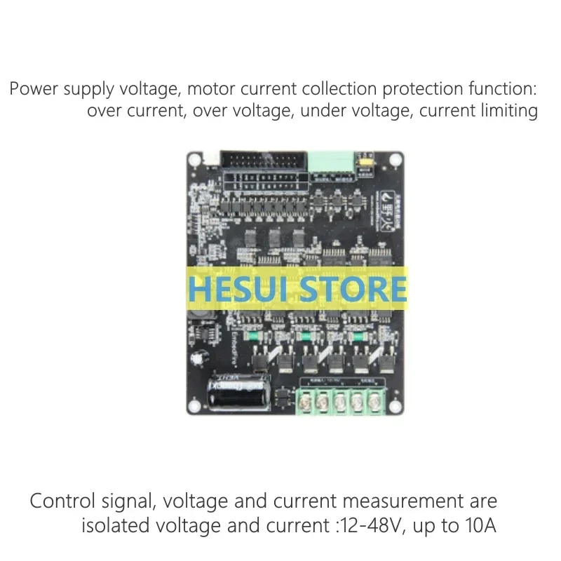 

Wildfire BLDC brushless motor drive board FOC PID Closed-loop PMSM PWM three phase current acquisition