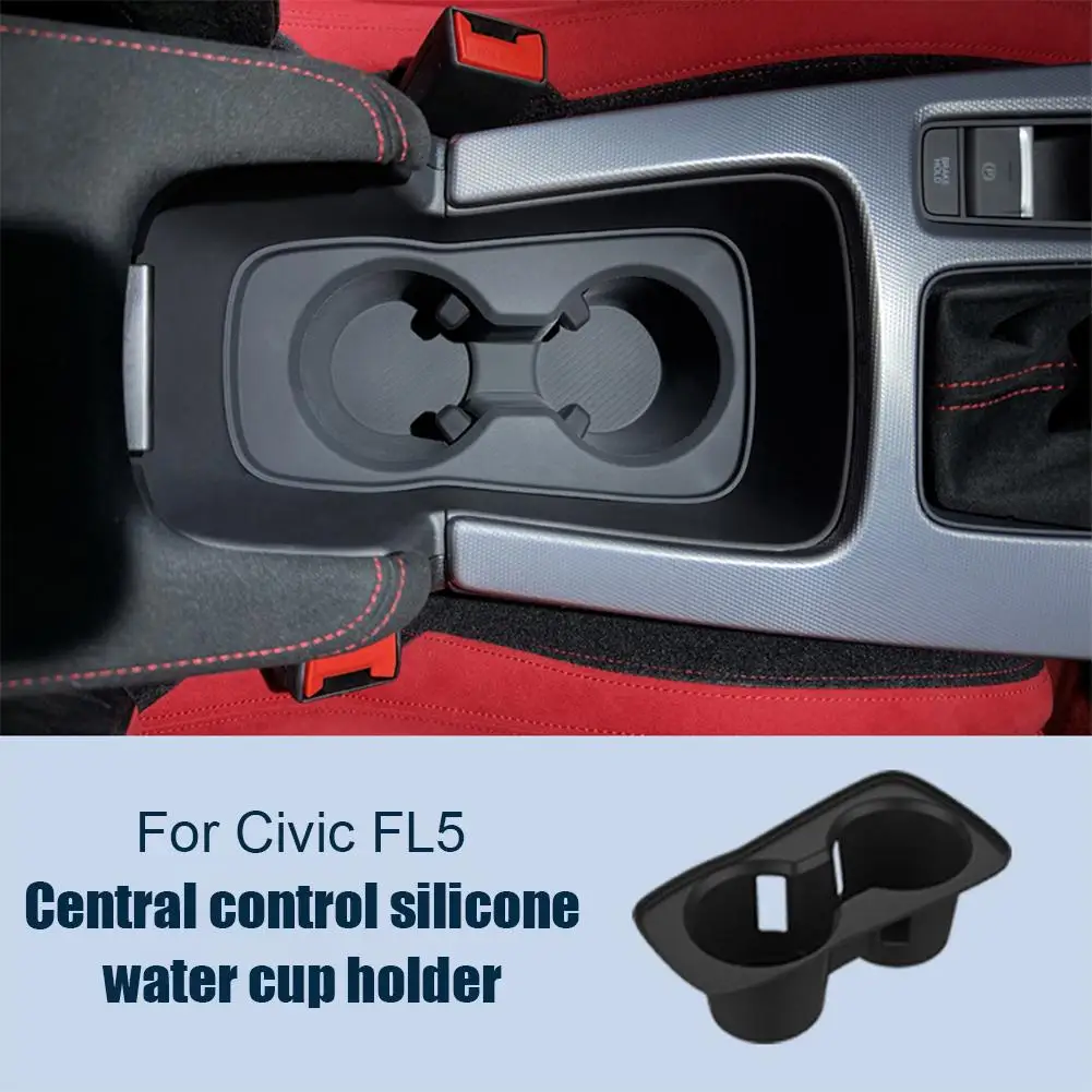 

2022-2025 For Honda FL5/TYPER Center Console Silicone Water Cup Cover Anti Slip And Leak Proof Coaster Special Interior E9G4