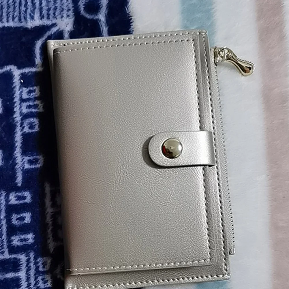 Portamonete creativo con slot multiplo per carte Portamonete in PU Porta carte di credito Organizzatore di denaro con cerniera per regalo da donna
