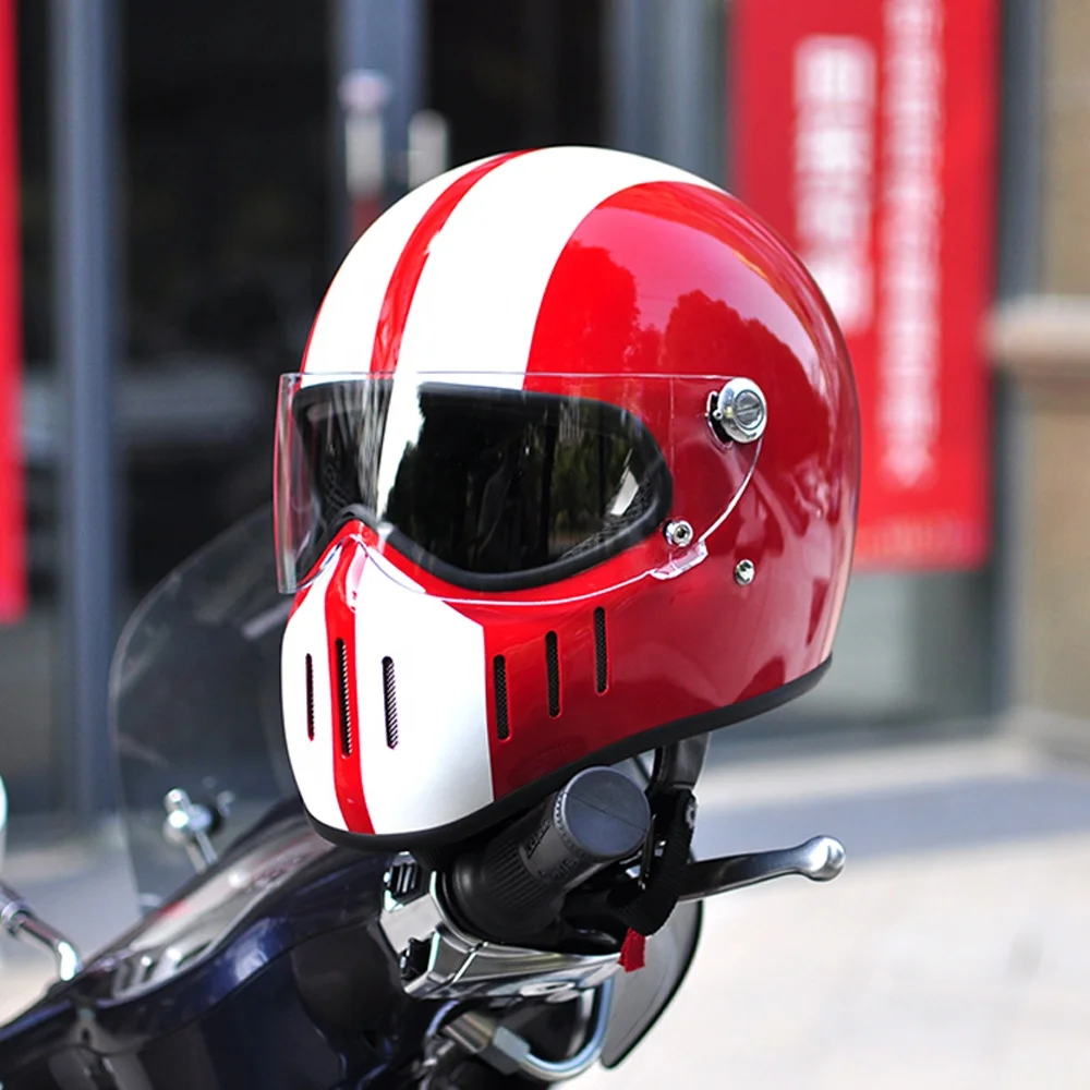 Samochód elektryczny retro kask kask motocyklowy kask terenowy