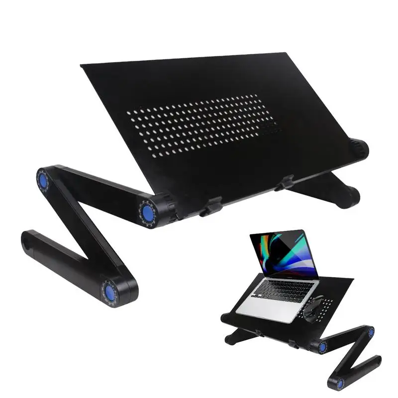 ポータブル調節可能なラップトップデスクスタンドクーラー人間工学に基づいたラップデスクベッドソファ PC ノートブックテーブルデスクマウスパッド