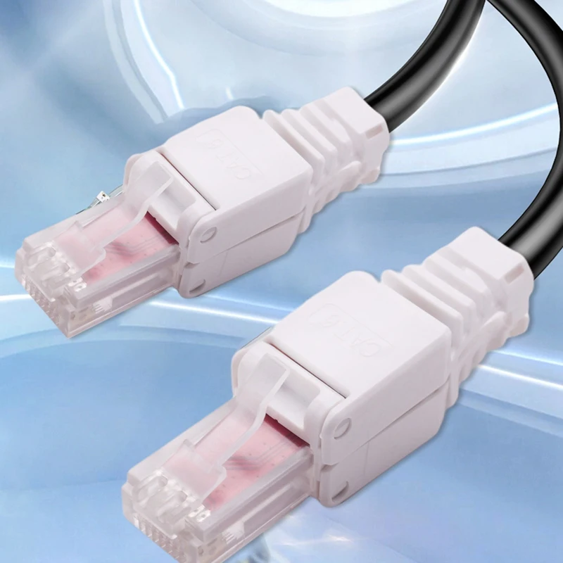 Conector de red RJ45 CAT6 LAN UTP sin herramientas, conector de Cable de instalación Cat5 Cat7, 10 unidades