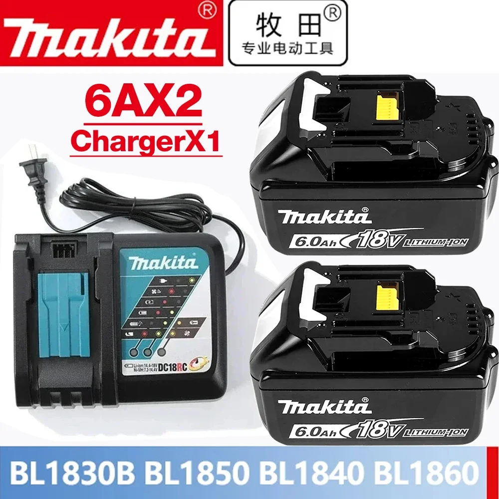 

100% Original Makita BL1860 Rechargeable Battery 18V 6000mAh Lithium for Makita 18V Battery BL1840 BL1850 BL1830 BL1860B LXT 400