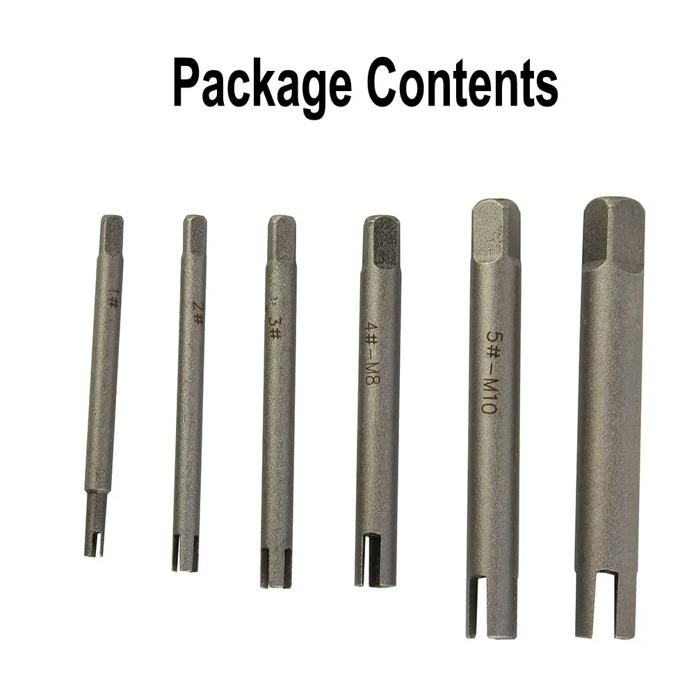 6pcs ลบ Stripped เสียหายสกรู EXTRACTOR หักหัวสกรูกําจัดเครื่องมือ M5 M6 M8 M10 สกรู EXTRACTOR