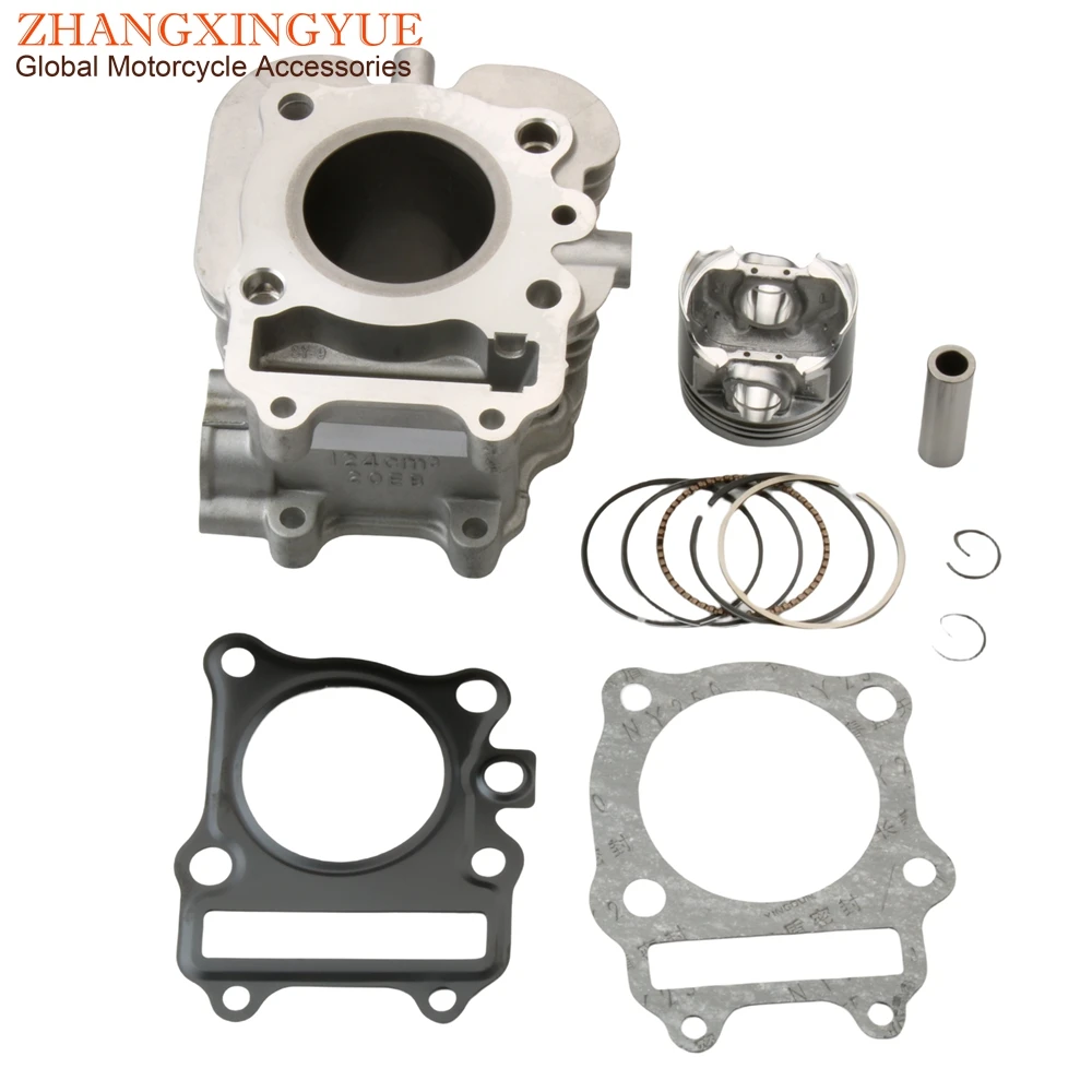 Scooter 52mm Cylinder Kit For Suzuki AN 125 AN125 Vecstar HS125T 125cc Euro II Engine Parts 20EB